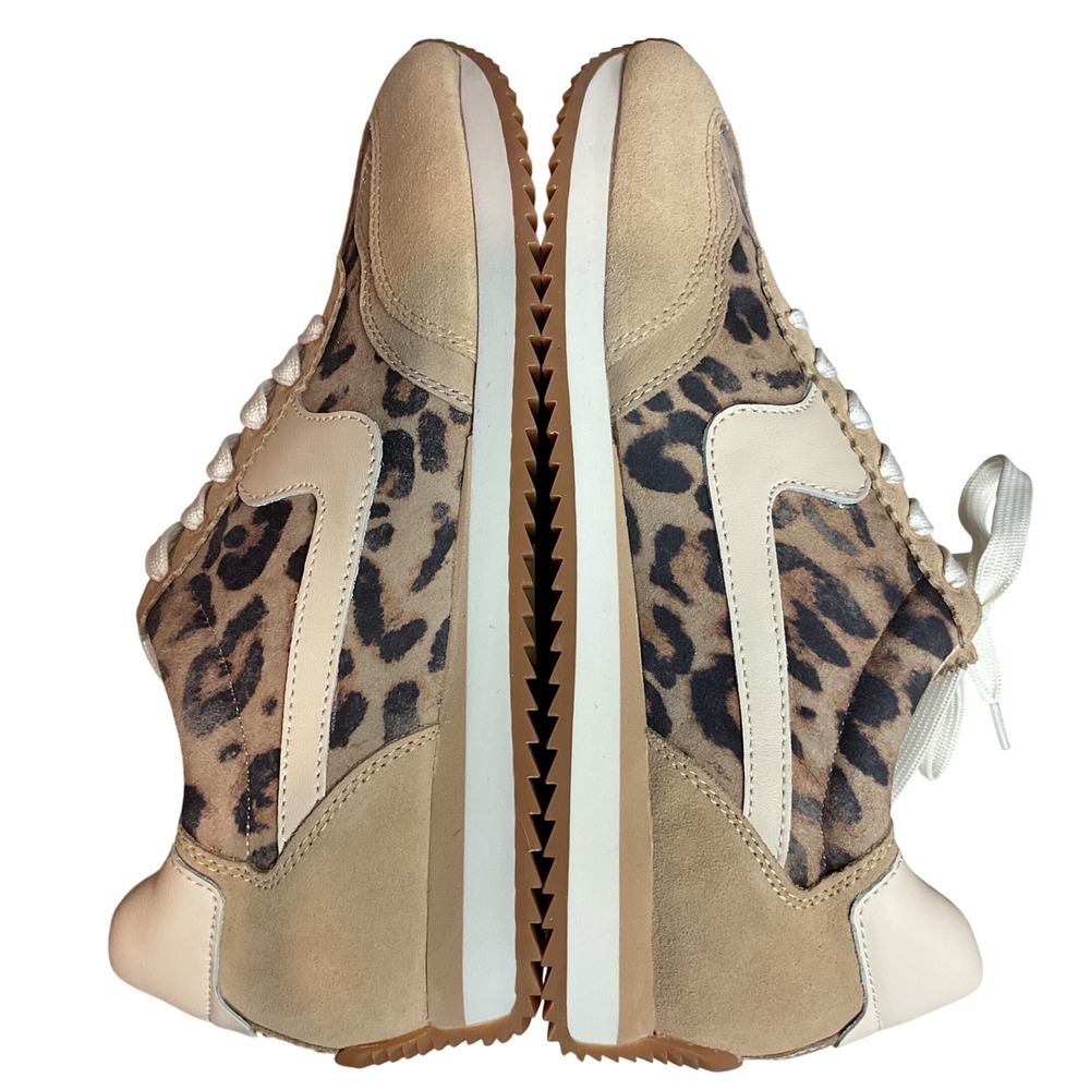 Dolce Vita Classic B.ntcd Lt Leopard Printed Suede Sneakers Shoes Size 9.5 NWB - Picture 11 of 15